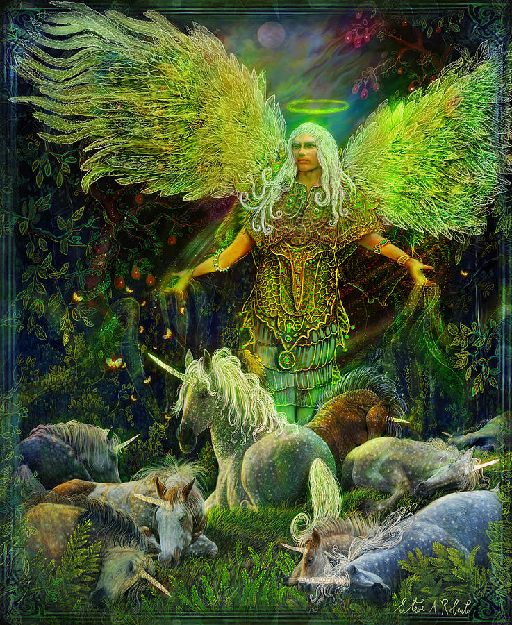 archangel raphael protector of unicorns steve roberts2